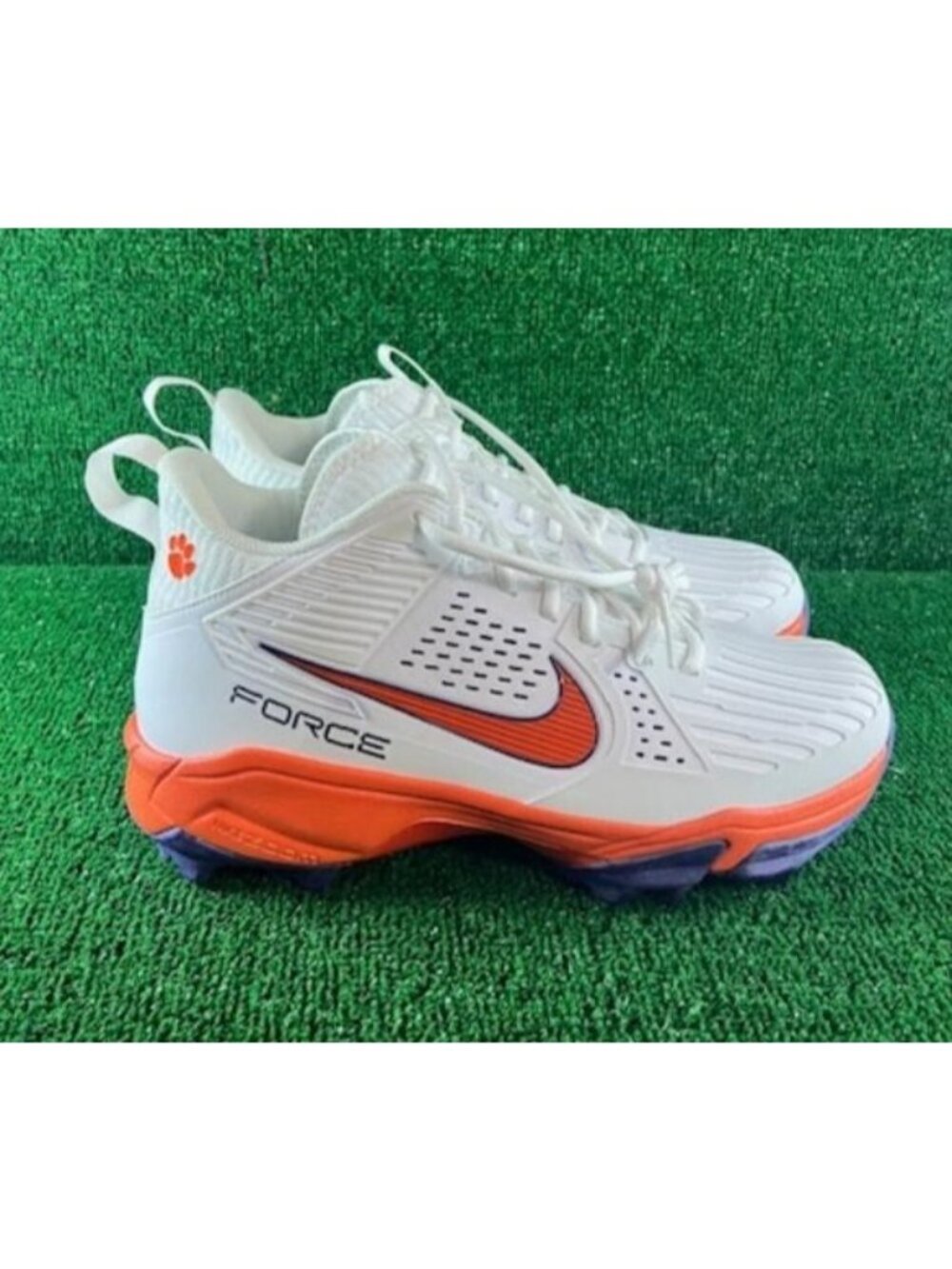 Men's Nike Force Savage Pro Clemson Tigers Football Cleats FJ5749-104 Size 11.5